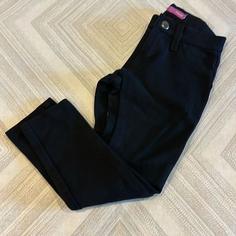Aqua Girls Black Skinny Stretch Pants - Size 5